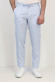 VELVARDE KETEN JOGGER İPLİ LASTLİKLİ PANT. A.MAVİ